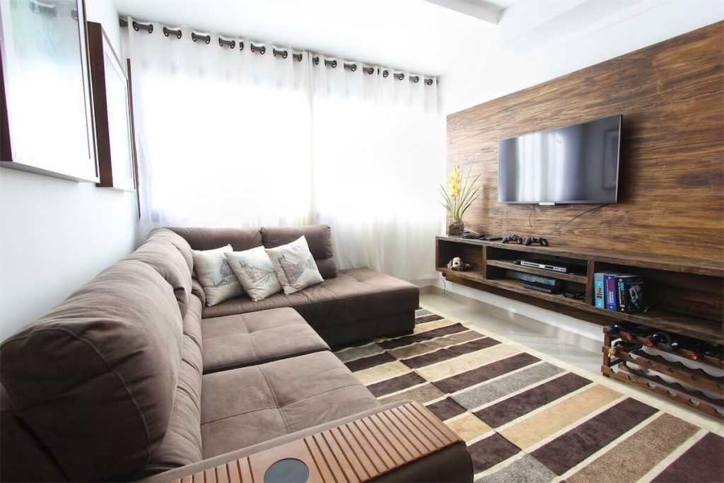 The living room of an HDB EC showroom